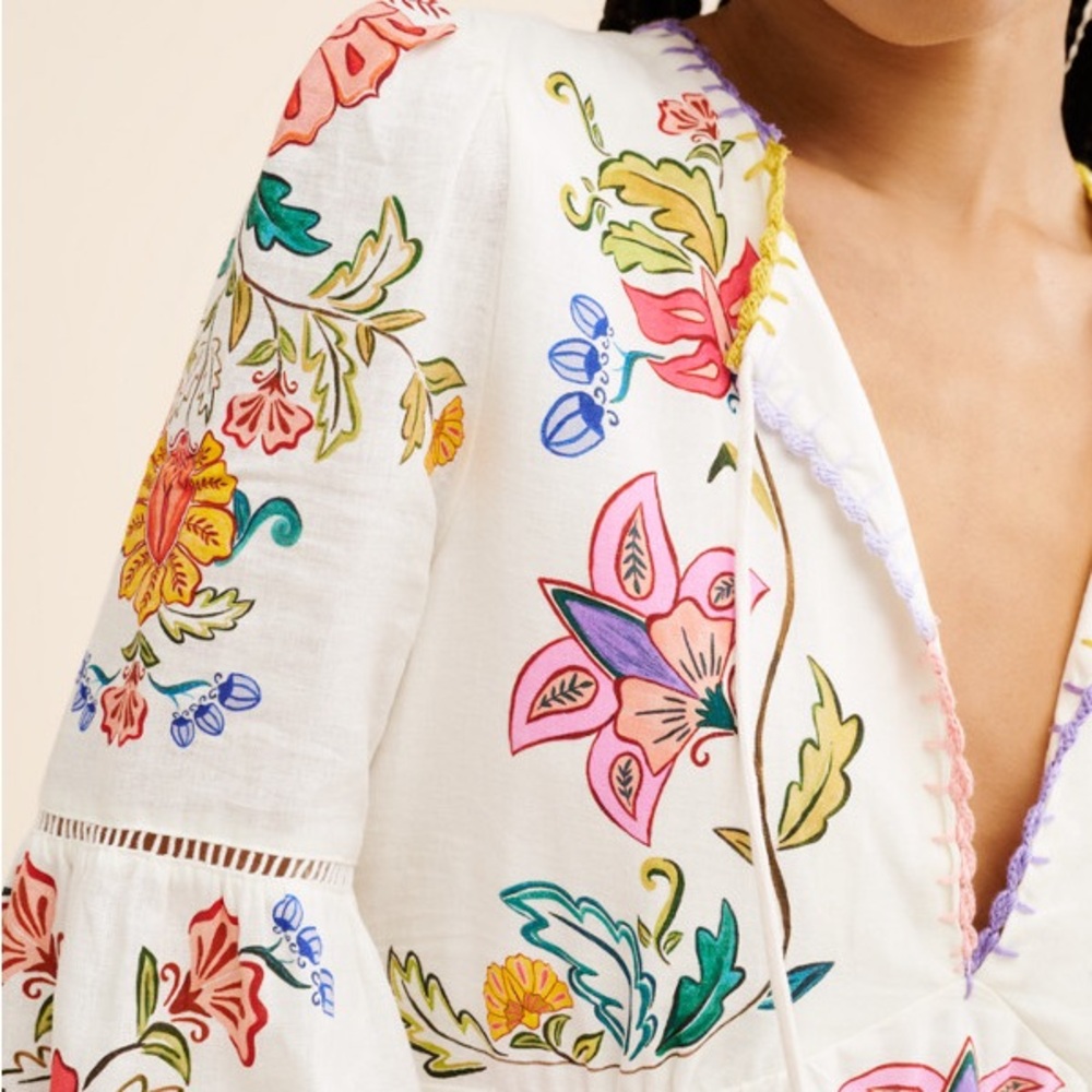 FARM Rio Floral Insects Mini Dress | S - Picture 4 of 4